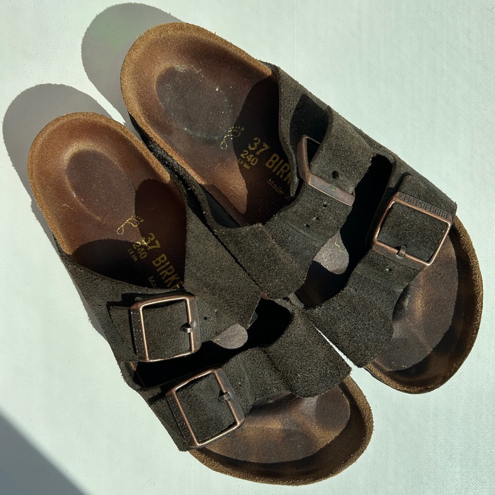 Birkenstock Arizona Suede Leather Sandal